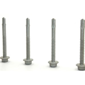 Hexagonal flange head drilling screws – Dacromet