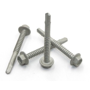 Hexagonal flange head drilling screws – Dacromet