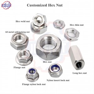 Customized Hex Nut Flange Nut Nylon Insert Nut Welding Nut