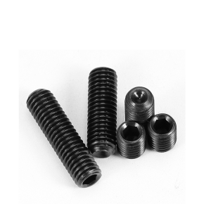 Hexagon flat end setting screw – Black zinc DIN913+916