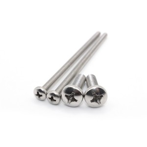 Cross pan head machine teeth screws – stainless steel