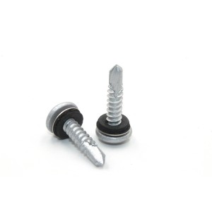 Plum pan head with cushion drill screws – Dacromet