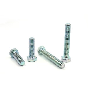 Outer hexagon machine tooth screws – colored zinc plating