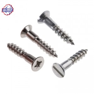 Large flat head torx wood wooden screw