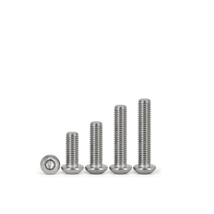 Hexagonal half round head machine screws – stainless steel