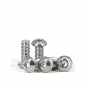 Hexagonal half round head machine screws – stainless steel