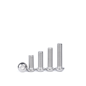 Hexagonal half round head machine screws – stainless steel