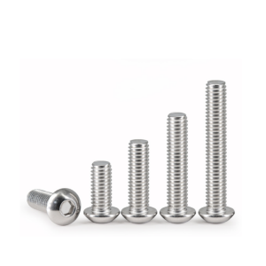 Hexagonal half round head machine screws – stainless steel