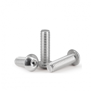 Hexagonal half round head machine screws – stainless steel