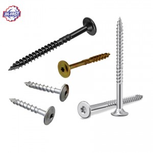 Custom hex torx flat head self tapping wood screws