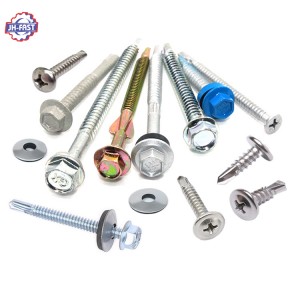 Hex washer head metal self drilling screws