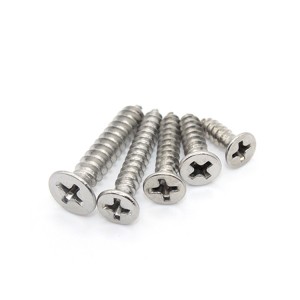 Stainless steel – cross countersunk head self tapping nails