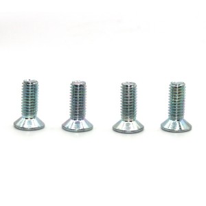 Cross countersunk machine tooth screws – ring color