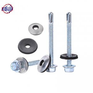 Hex washer head metal self drilling screws