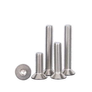 Hexagon countersunk head machine teeth screws – stainless steel