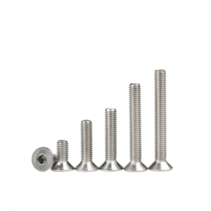 Hexagon countersunk head machine teeth screws – stainless steel