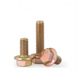 Hex head serrated flange bolts