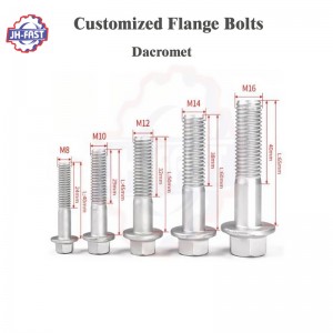 Flange bolt hot dip galvanized