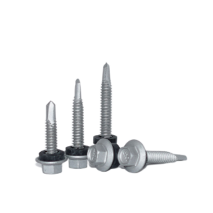 Outer hexagon flange with cushion drilling screws – Dacromet