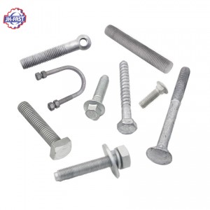 Hot dip galvanized bolt and nut