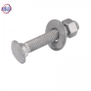 Hot dip galvanized bolt and nut