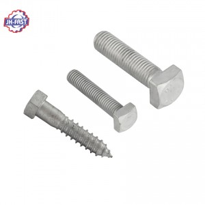 Hot dip galvanized bolt and nut