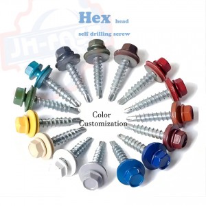 Custom hex washer pan wafer flat csk head self-drilling screw