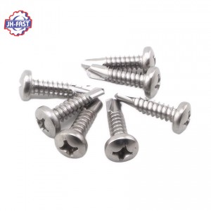 Stainless steel pan head self-drilling screws cross recessed pan framing head self drilling screws