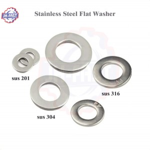 Factory SS304 Stainless Steel Flat Metal Washers